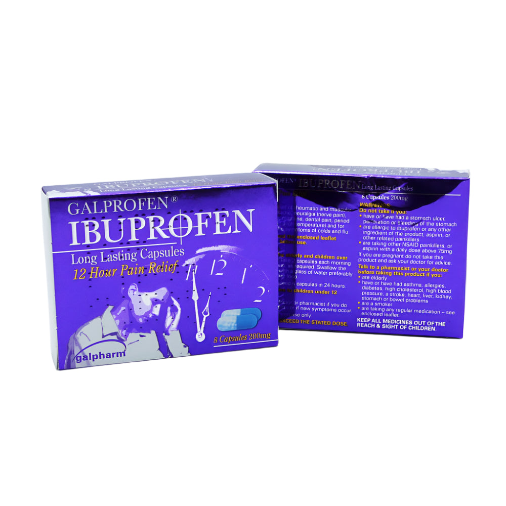 Galprofen Long Lasting 200mg Capsules | High Quality Health & Wellbeing Product Online - Product Image Galprofen Long Lasting 200mg Capsules | High Quality Health & Wellbeing Product Online - Product Image